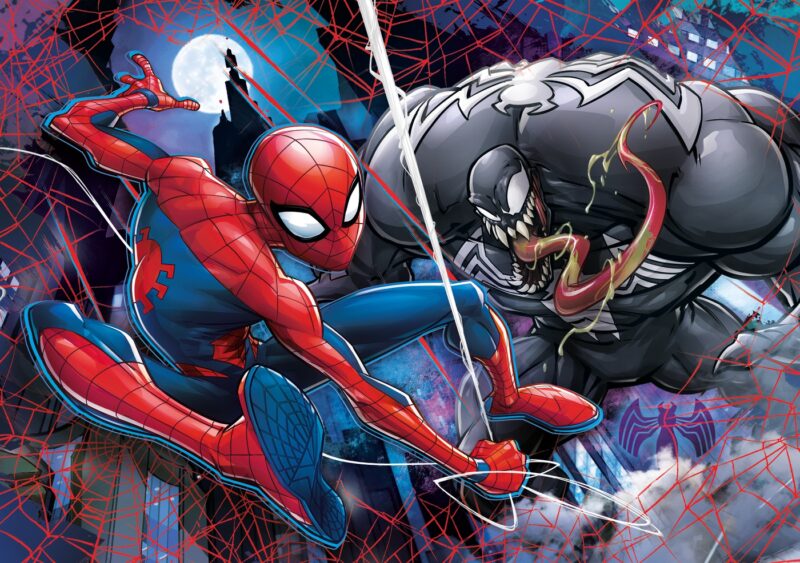 Pókember (Spider-Man) - 104 db-os 3D hatású puzzle ajándék szemüveggel - 1. Kép