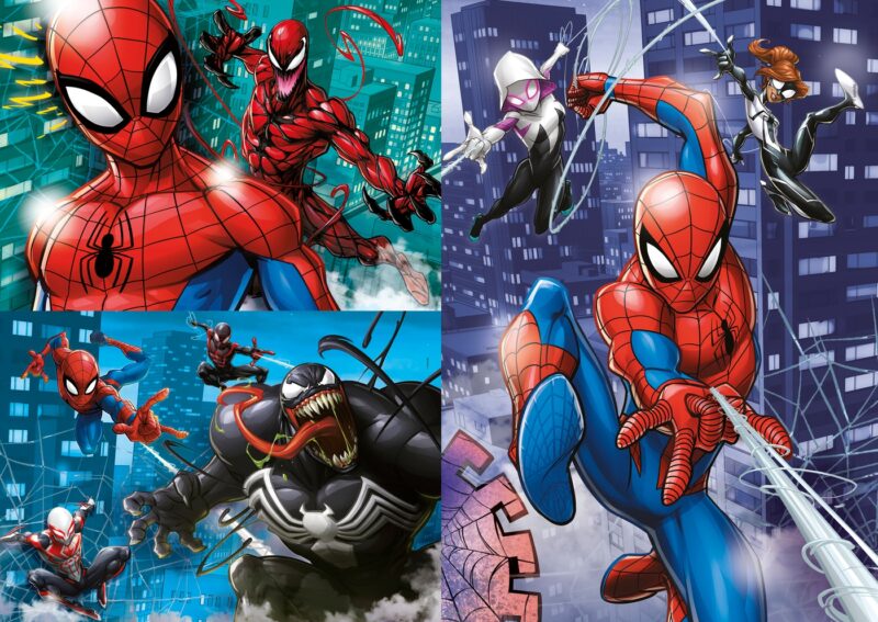 Pókember (Spider-Man) 3 az 1-ben (3x48 db-os) Szuperszínes puzzle - 1. Kép