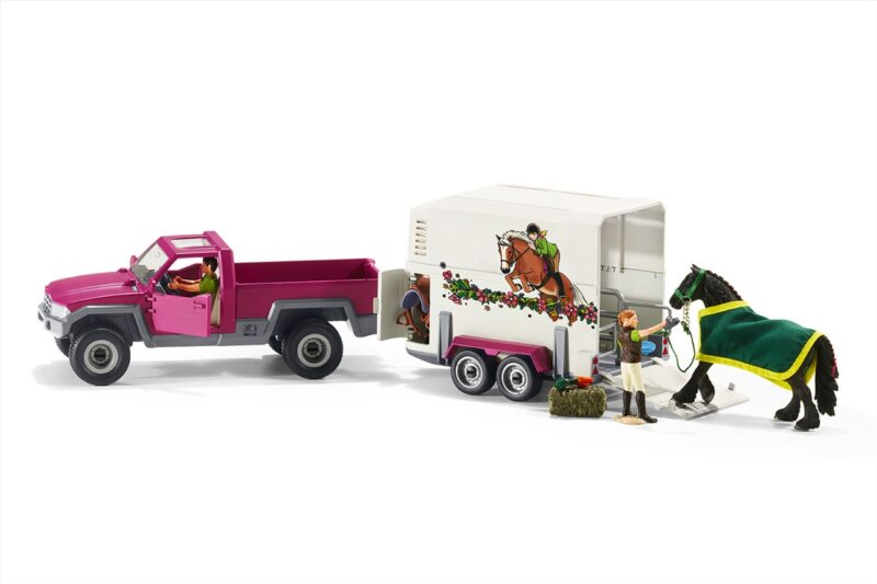 Schleich 42346 Pick up lószállítóval - 1. Kép