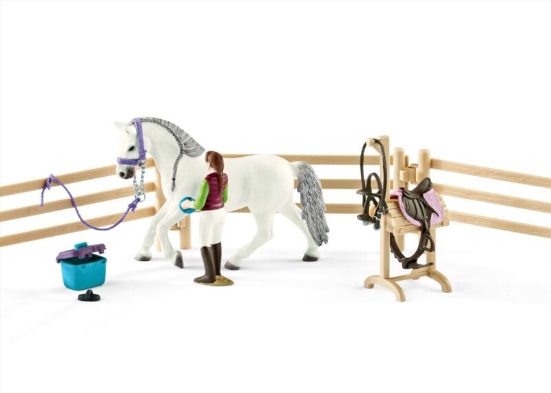 Schleich 42389 Lovaglóiskola lovas lányokkal és lovakkal - 2. Kép