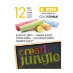 Színes táblakréta, 12 db (Creative Jungle)