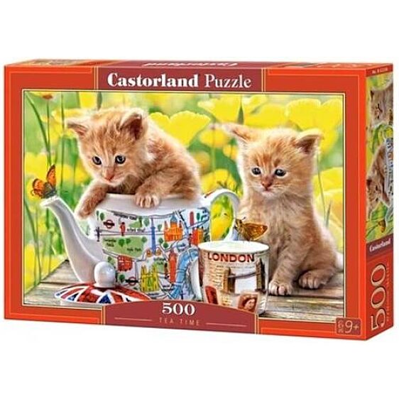 Teaidő cicákkal - 500 darabos puzzle - 1. Kép