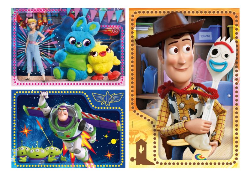 Toy Story 4 - 3 az 1-ben (3x48 db-os) Szuperszínes puzzle - 2. Kép