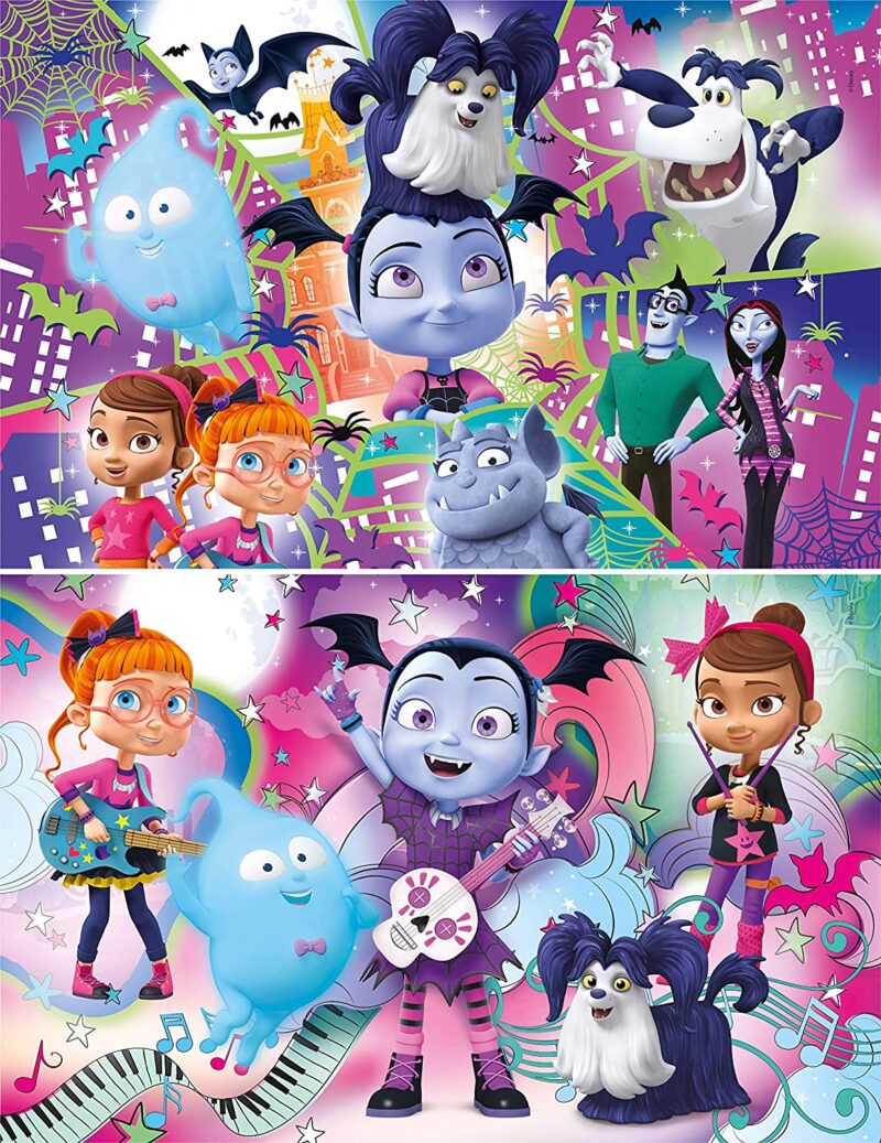 Vampirina - 2 az 1-ben (2x20 db-os) Szuperszínes puzzle - 2. Kép