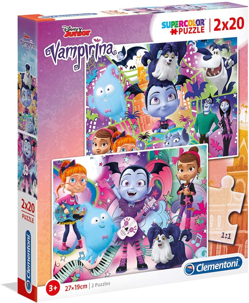 Vampirina - 2 az 1-ben (2x20 db-os) Szuperszínes puzzle - 1. Kép