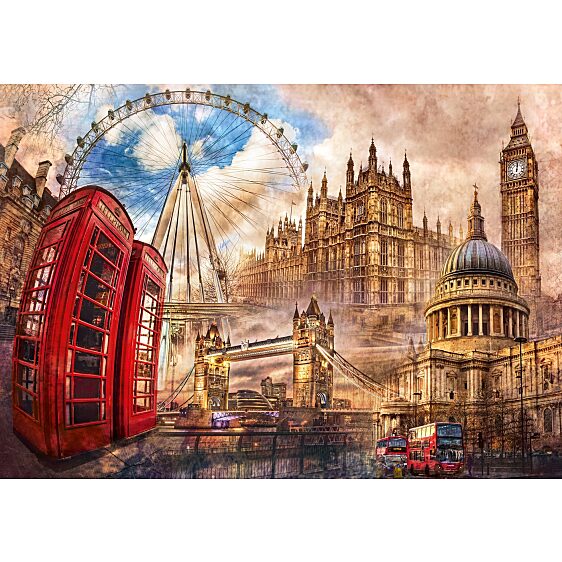 Vintage London (Londoni nosztalgia) - 1500 db-os puzzle (High Quality Collection) - 2. Kép