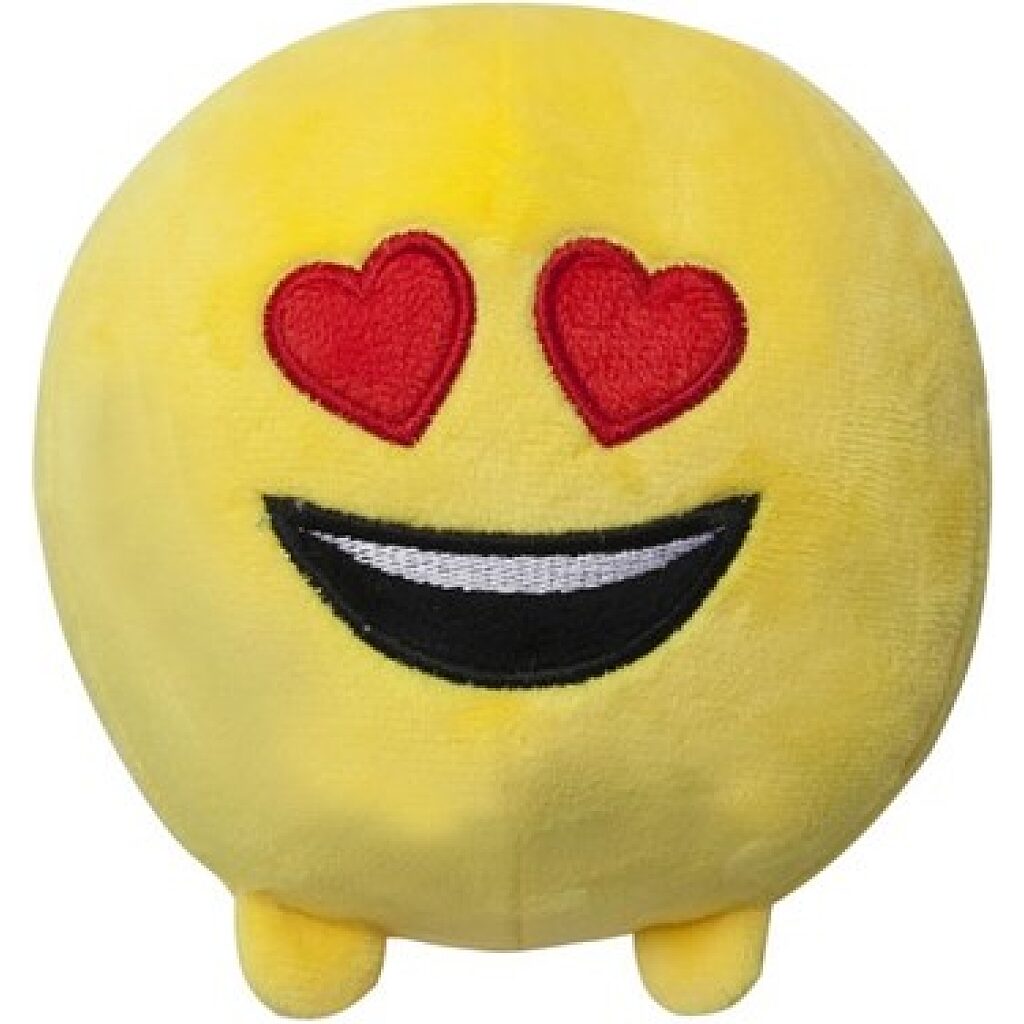 Imoji plüss labda 11cm - szívszemű - Kép 1