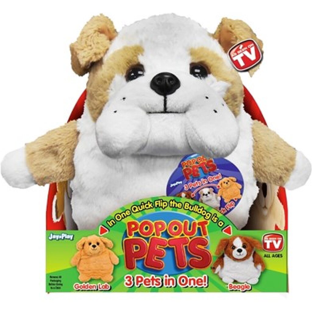 Popoutpets plüss - kutyák (bulldog
