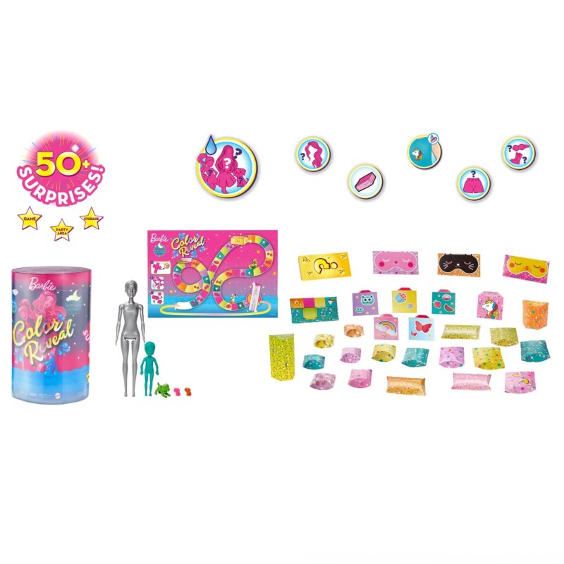 Barbie Color Reveal: Pizsiparty- Barbie És Chelsea - 2. Kép
