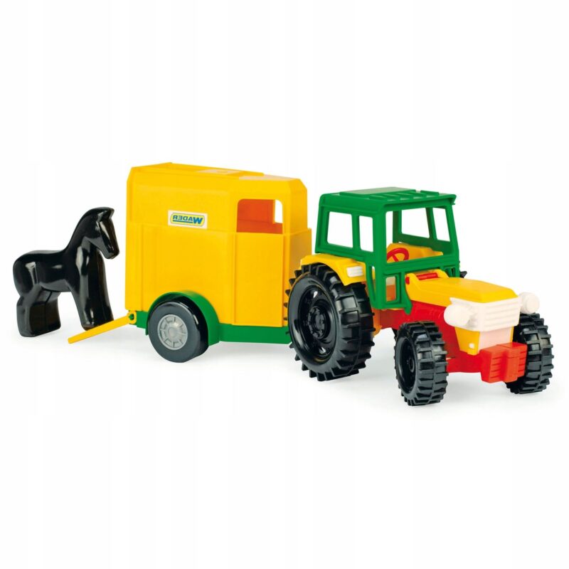 Traktor Lószállító Utánfutóval - 1. Kép