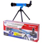 Csillagászati távcső háromlábú állvánnyal, tudományos játék, 40 cm