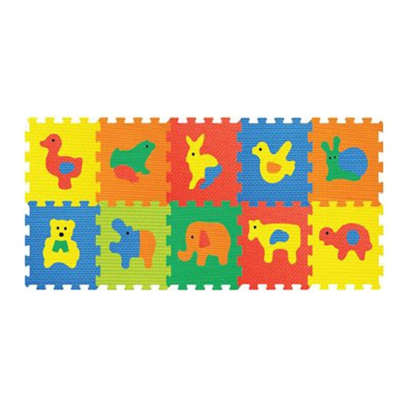 Állatos habszivacs puzzle szőnyeg 10 darabos - 1. Kép