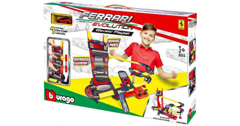 Bburago Ferrari autópálya lifttel + 1 autó - 1
