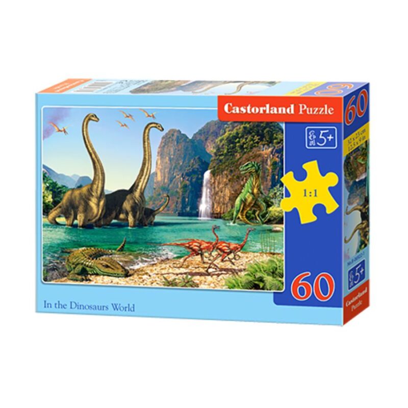Castorland: A dinoszauruszok világa 60 darabos puzzle - 1. Kép