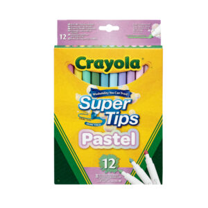 Crayola Super Tips Filc - Pasztell (12 Db) - 1. Kép