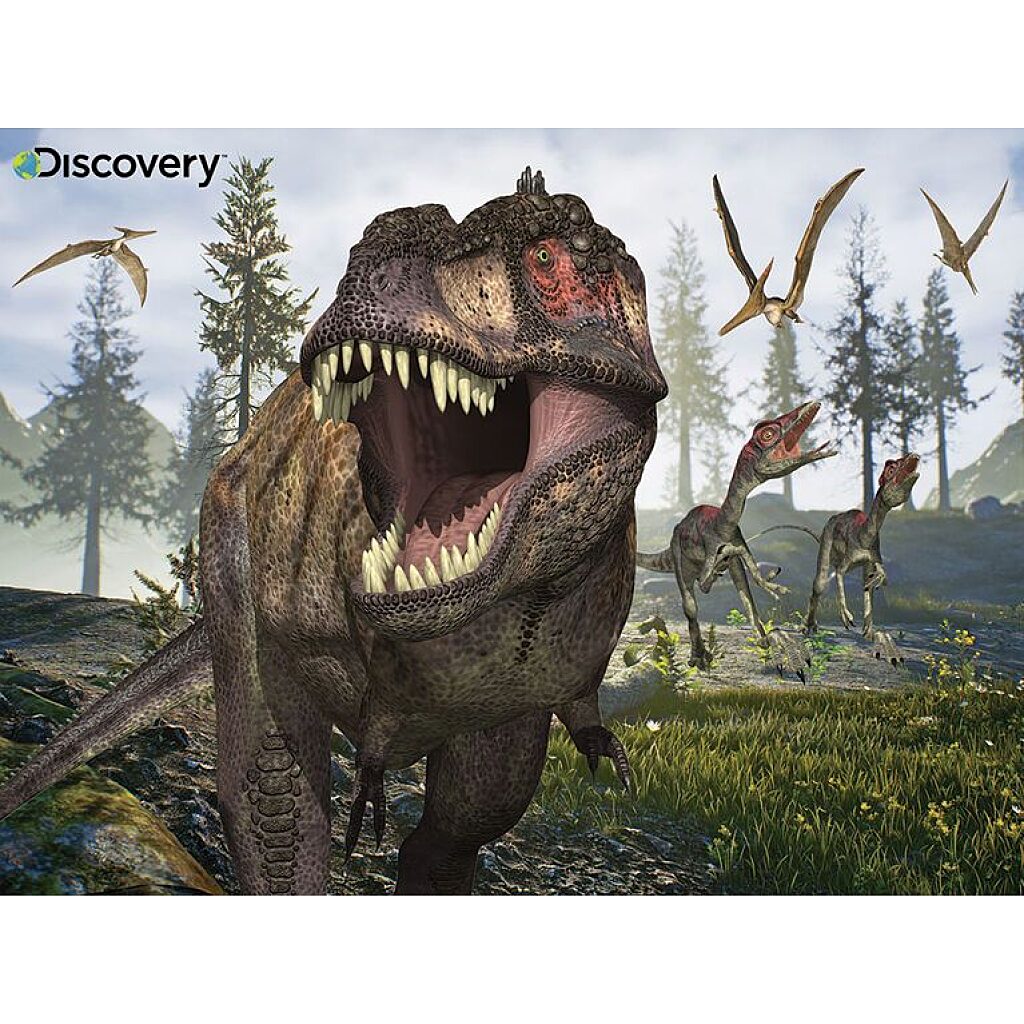Discovery Channel: Tyrannosaurus 48 darabos 3D puzzle plüss játékkal - 3. Kép