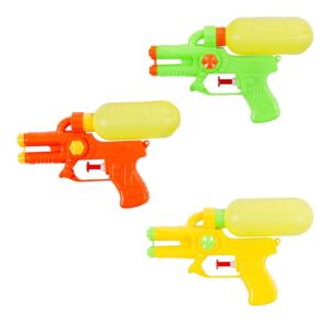 Duplacsövű vízipisztoly tartállyal, neon színekkel, 16 cm