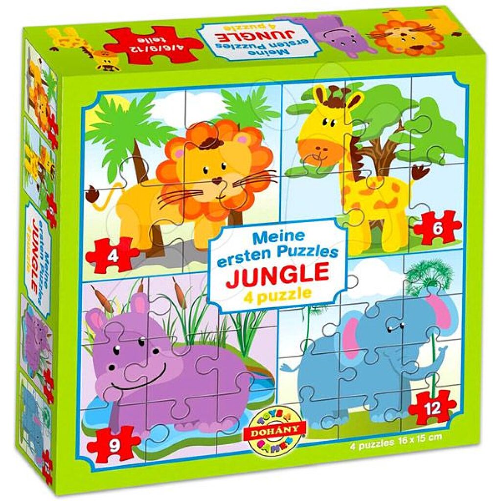 Dzsungel 4 az 1-ben puzzle - 1. Kép