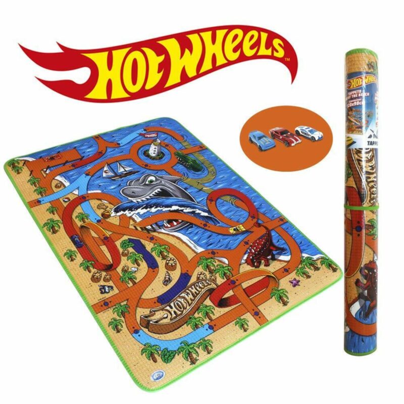 Hot Wheels játszószőnyeg ajándék kisautóval - 1. Kép