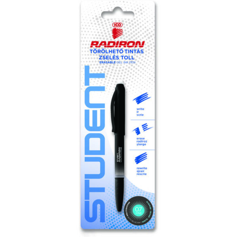 ICO: Student Radiron törölhető kék tintás zselés toll - kétféle - 2. Kép