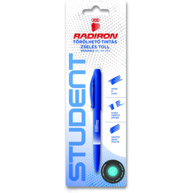 ICO: Student Radiron törölhető kék tintás zselés toll - kétféle - 1. Kép