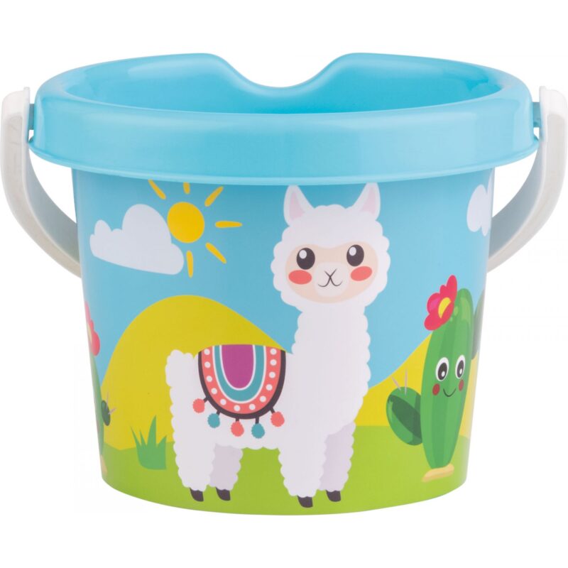 Láma mintás bébi homokozóvödör - 2. Kép