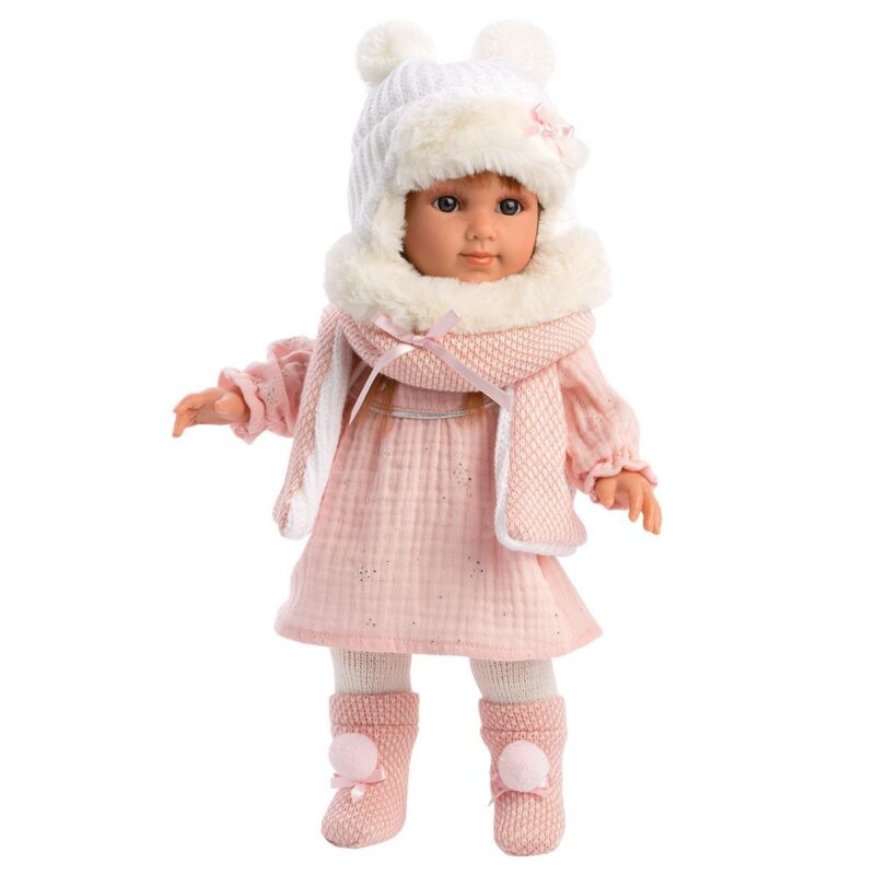 Llorens: Nicole baba barack színű ruhában - 35 cm - 1. Kép