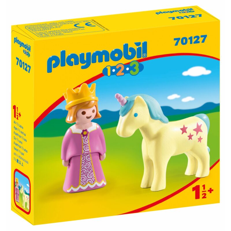 Playmobil 1.2.3: Hercegnő egyszarvúval 70127 - 1. Kép