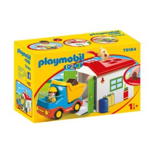 Playmobil 1.2.3.: Teherautó formaválogató garázzsal - 1. Kép
