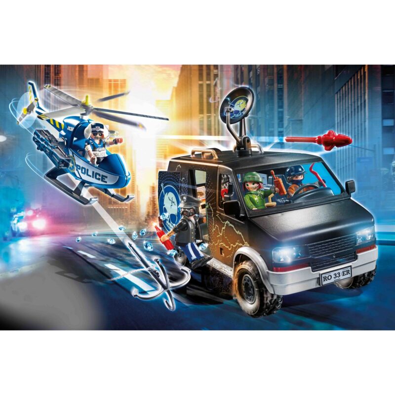 Playmobil: Rendőrségi helikopter - A menekülő autós nyomában 70575 - 2. Kép