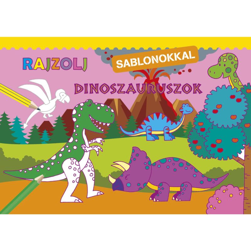 Rajzolj sablonokkal - Dinoszauruszok - 1. Kép