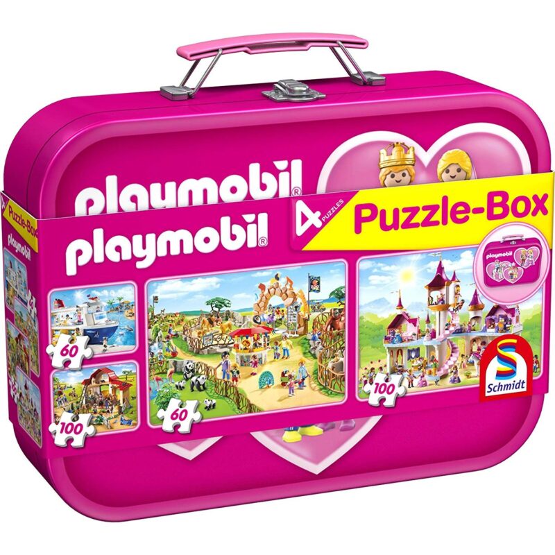 Schmidt: Playmobil 2 x 60 és 2 x 100 db-os puzzle box - 1. Kép