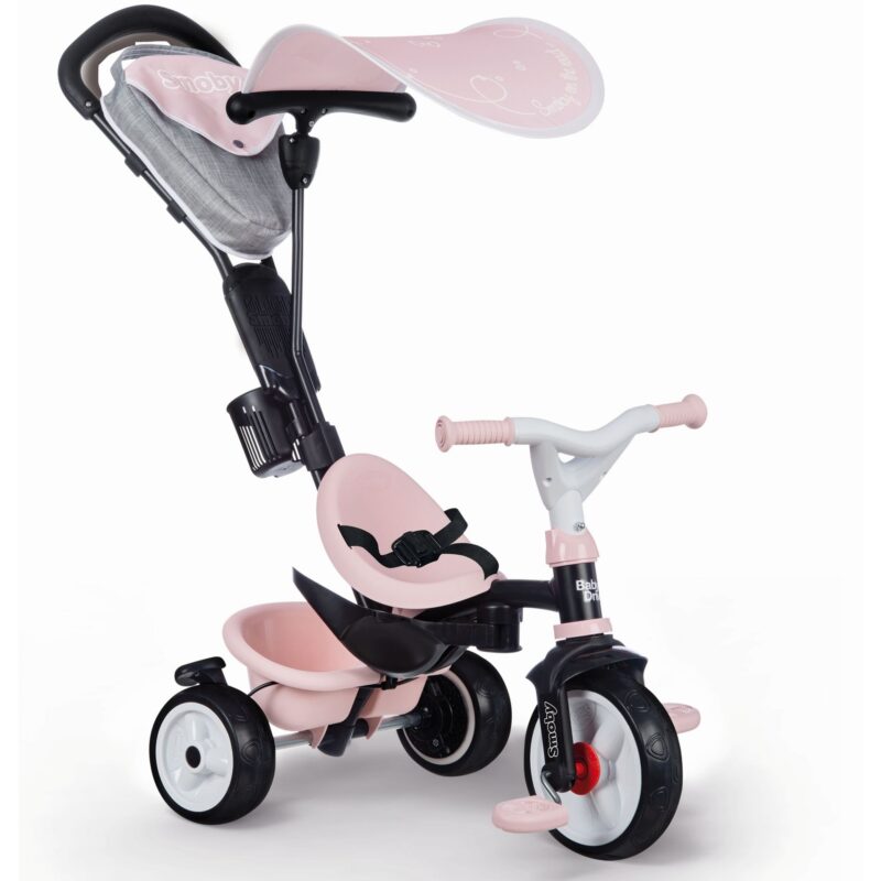 Smoby: Baby Driver Plus tricikli - pink - 4. Kép