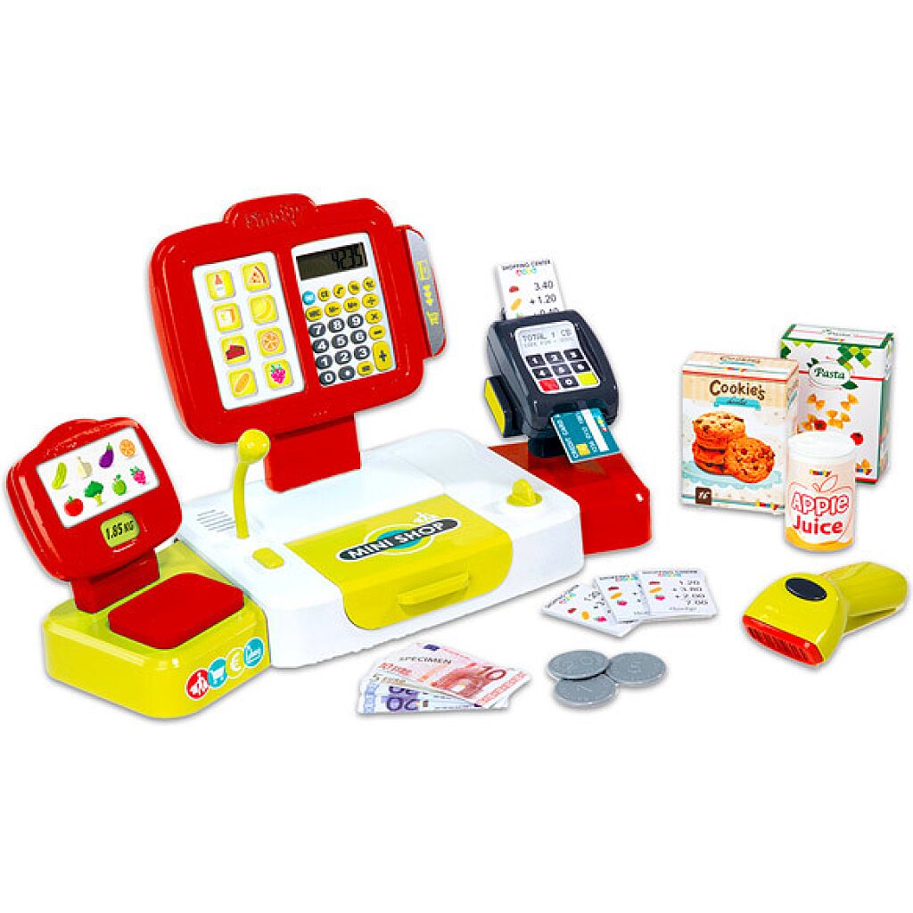 Smoby: Elektronikus pénztárgép mérleggel, piros színben 1