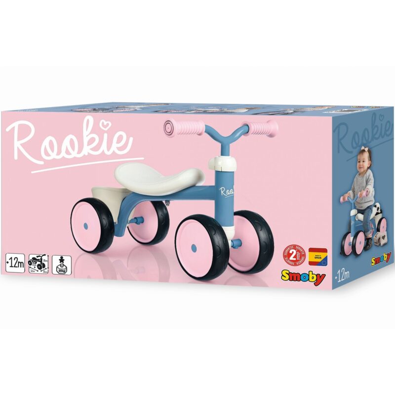 Smoby: Rookie fémvázas bébitaxi - kék-rózsaszín - 3. Kép