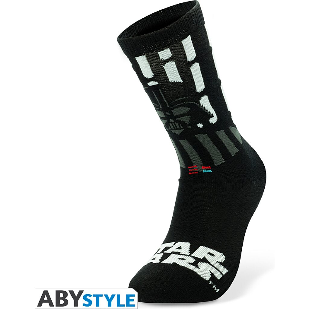 Star Wars: Darth Vader zokni - fekete-fehér - 2. Kép