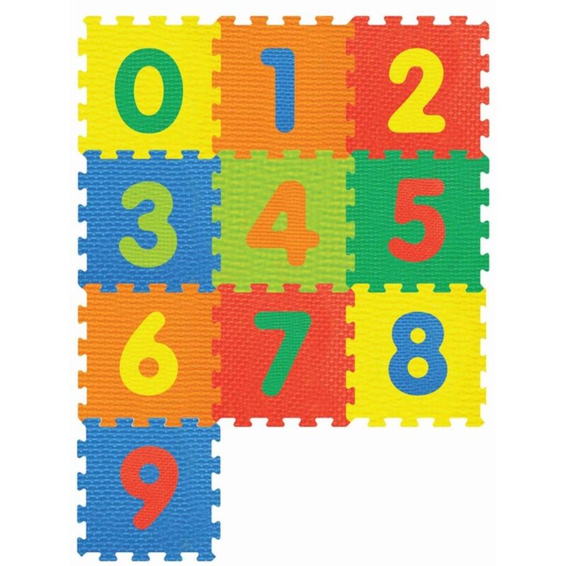 Számos habszivacs puzzle szőnyeg 10 darabos - 1. Kép