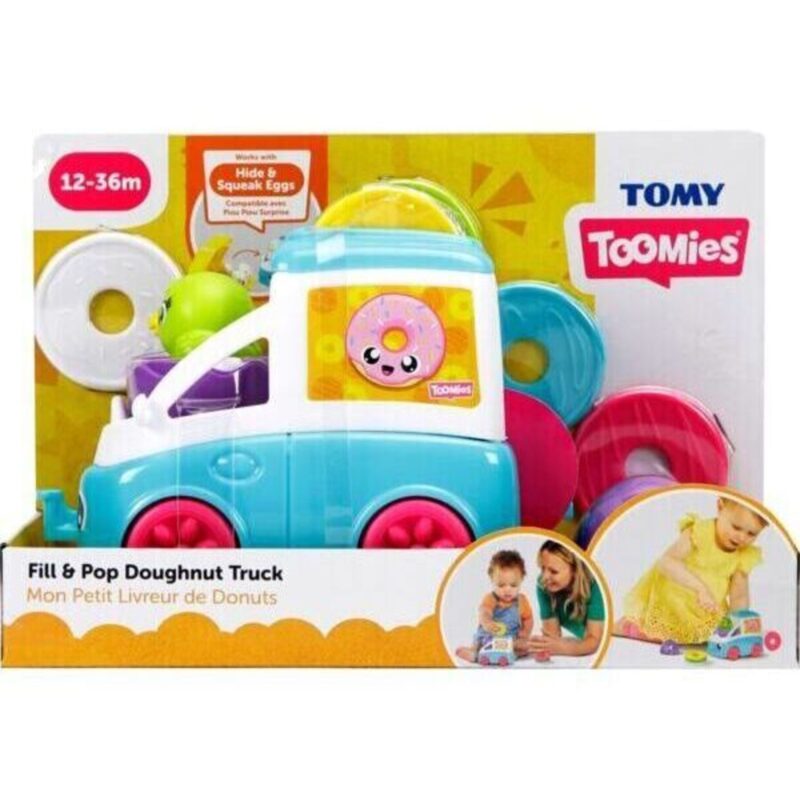 Tomy Toomies: Vidám fánkoskocsi foglalkoztató - kék - 1. Kép