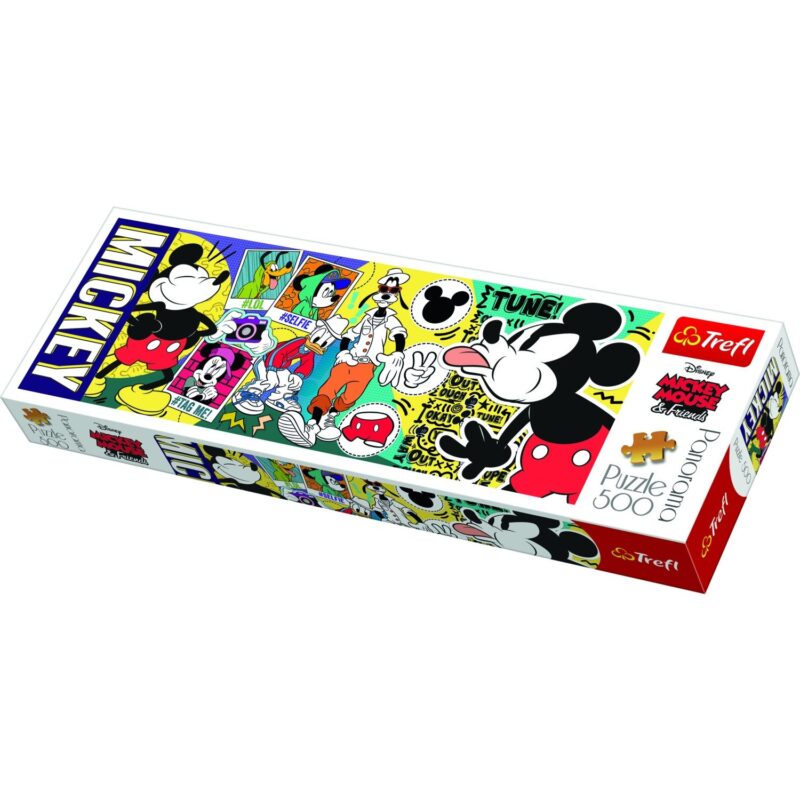 Trefl: A legendás Mickey egér 500 darabos panoráma puzzle - 1. Kép