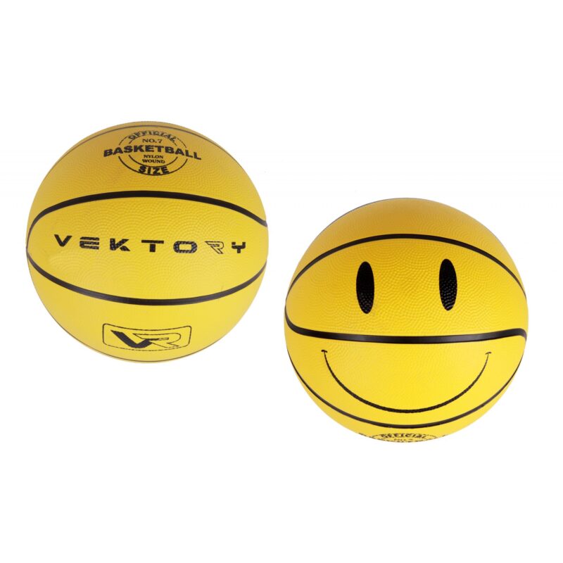 Vektory smiley kosárlabda - sárga - 1. Kép