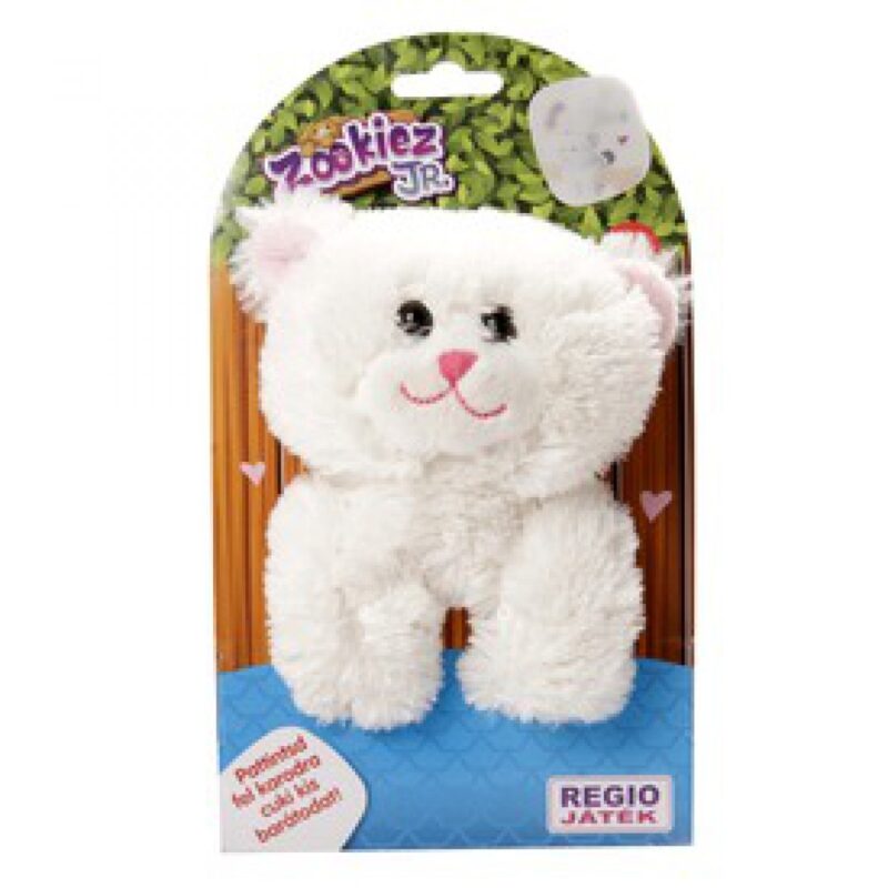Zookiez cica plüssfigura - fehér, 15 cm