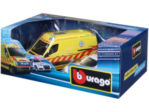 Bburago magyar VW mentőautó és Audi A6 rendőrautó - 1. Kép