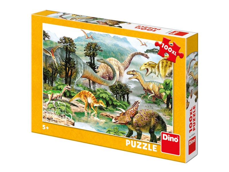 Dinoszauruszok 100 darabos XL puzzle - 1. Kép