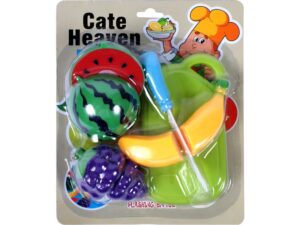 Műanyag vágható gyümölcs 8 darabos készlet Szerepjáték - 1. Kép