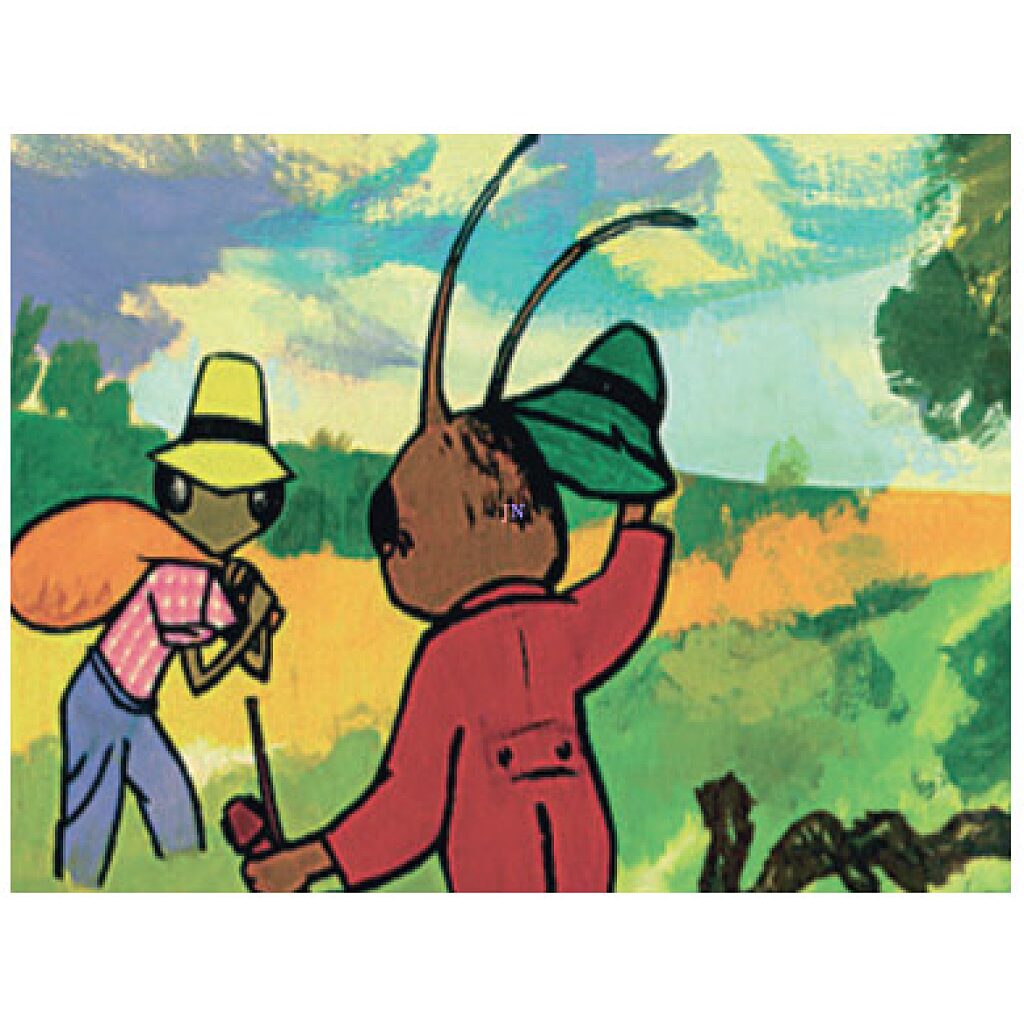 A tücsök és a hangya diafilm - 2. Kép