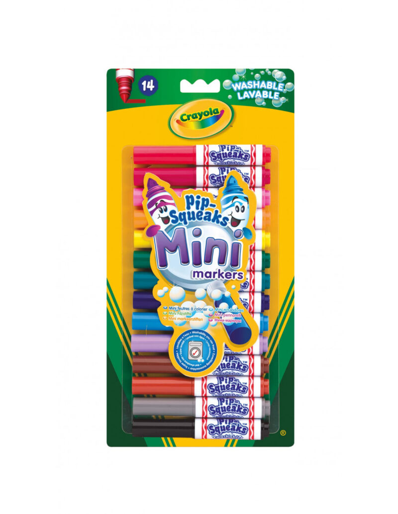 Crayola: Pip-Squeaks kimosható filctoll készlet - 14 darabos