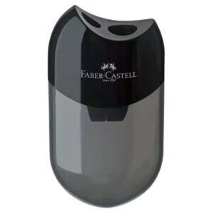 Faber-Castell: kétlyukú tartályos műanyag hegyező - fekete