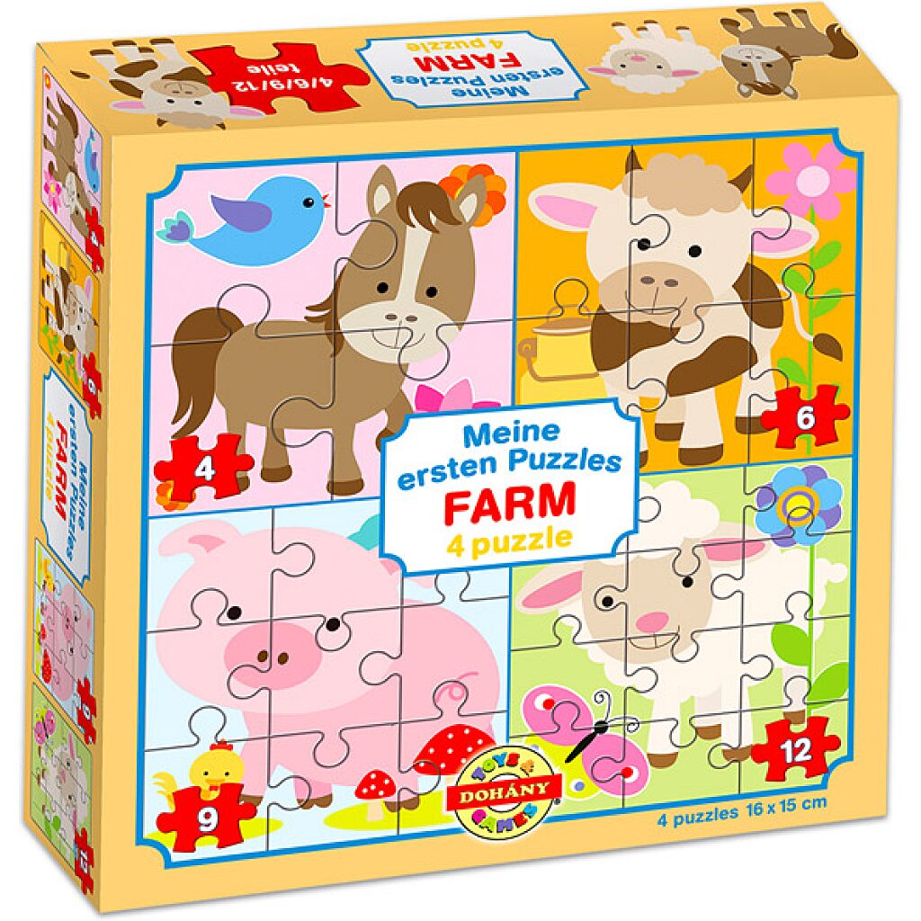 Farm állatok 4 az 1-ben puzzle - 1. Kép