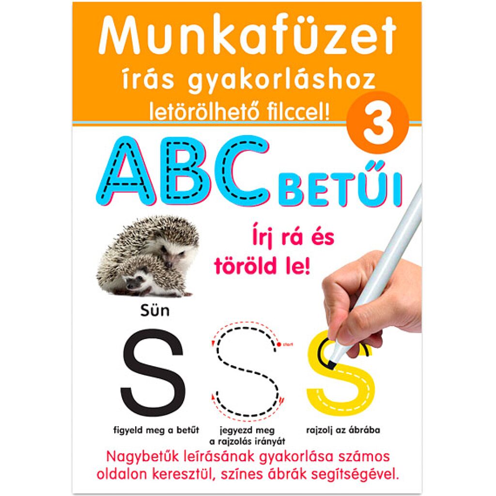 Írj rá és töröld le: ABC betűi munkafüzet - 1. Kép