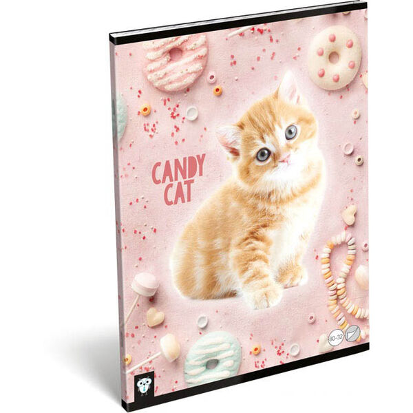 Kis Bagoly: Candy Cat A4 sima füzet - 1. Kép